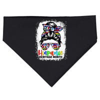 National Hispanic Heritage Month Messy Bun Countries Flags USA-Made Doggie Bandana