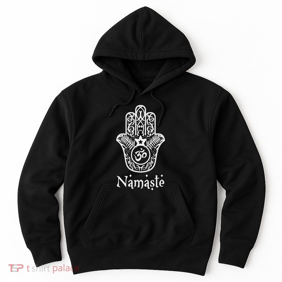 Namaste Hand Hamsa Yoga Hinduism Vedas Ohm Hoodie