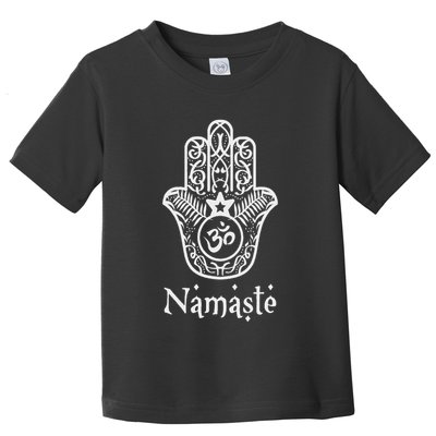 Namaste Hand Hamsa Yoga Hinduism Vedas Ohm Toddler T-Shirt
