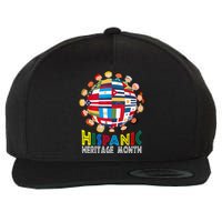 National Hispanic Heritage Month Children Latin Flags Wool Snapback Cap