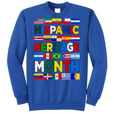 National Hispanic Heritage Month All Countries Flags Sweatshirt