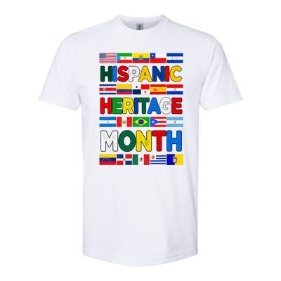 National Hispanic Heritage Month All Countries Flags Softstyle CVC T-Shirt