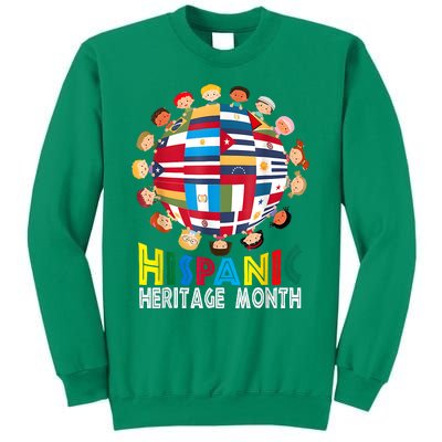 National Hispanic Heritage Month Children Latin Flags Sweatshirt