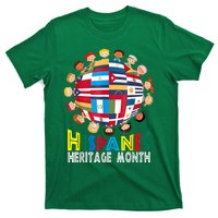 National Hispanic Heritage Month Children Latin Flags T-Shirt