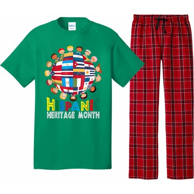 National Hispanic Heritage Month Children Latin Flags Pajama Set