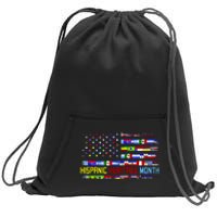 National Hispanic Heritage Month Sweatshirt Cinch Pack Bag