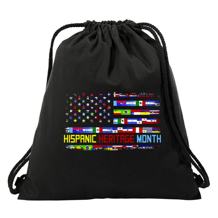 National Hispanic Heritage Month Drawstring Bag