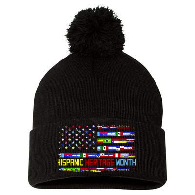 National Hispanic Heritage Month Pom Pom 12in Knit Beanie
