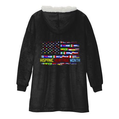 National Hispanic Heritage Month Front And Back Hooded Wearable Blanket