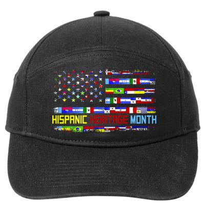National Hispanic Heritage Month Front And Back 7-Panel Snapback Hat