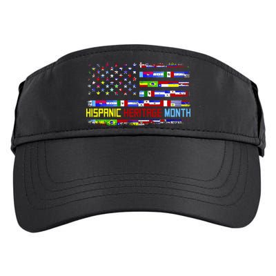 National Hispanic Heritage Month Front And Back Adult Drive Performance Visor