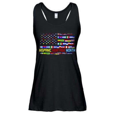 National Hispanic Heritage Month Front And Back Ladies Essential Flowy Tank