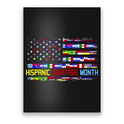 National Hispanic Heritage Month Front And Back Poster
