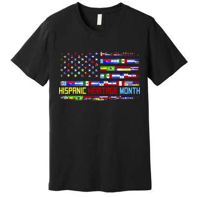 National Hispanic Heritage Month Front And Back Premium T-Shirt