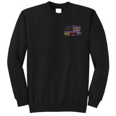 National Hispanic Heritage Month Front And Back Tall Sweatshirt