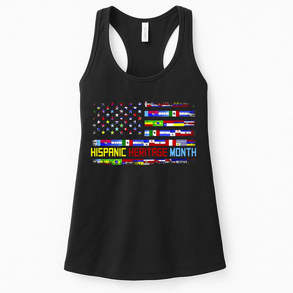 National Hispanic Heritage Month Front And Back Womens Tank Top