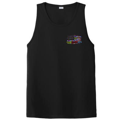 National Hispanic Heritage Month Front And Back PosiCharge Competitor Tank