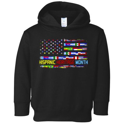 National Hispanic Heritage Month Front And Back Toddler Hoodie
