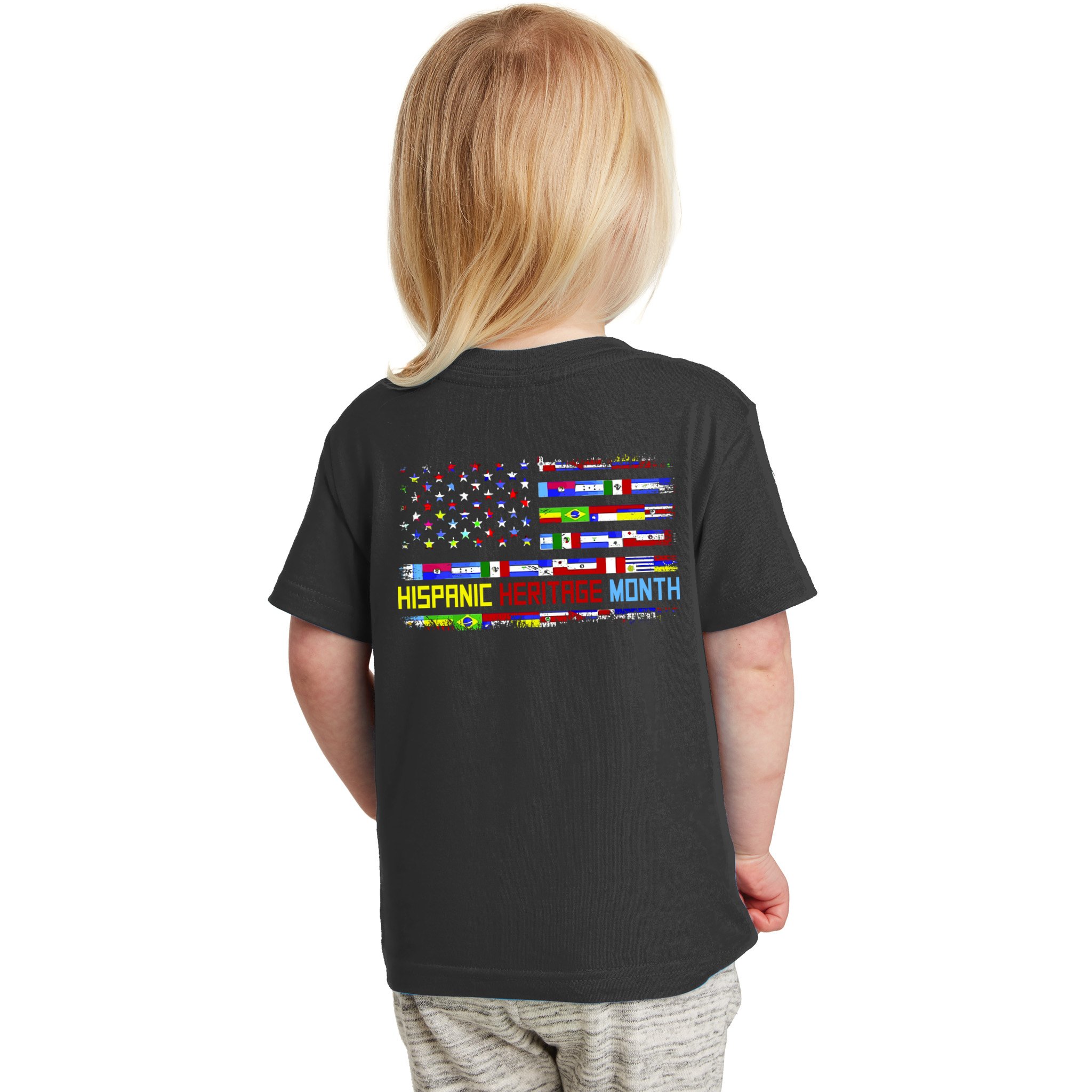 National Hispanic Heritage Month Front And Back Toddler T-Shirt