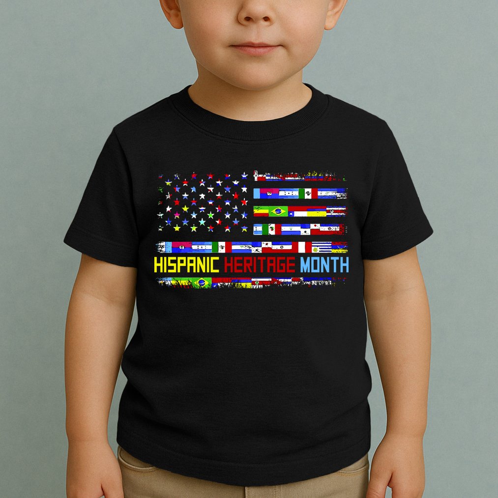 National Hispanic Heritage Month Front And Back Toddler T-Shirt