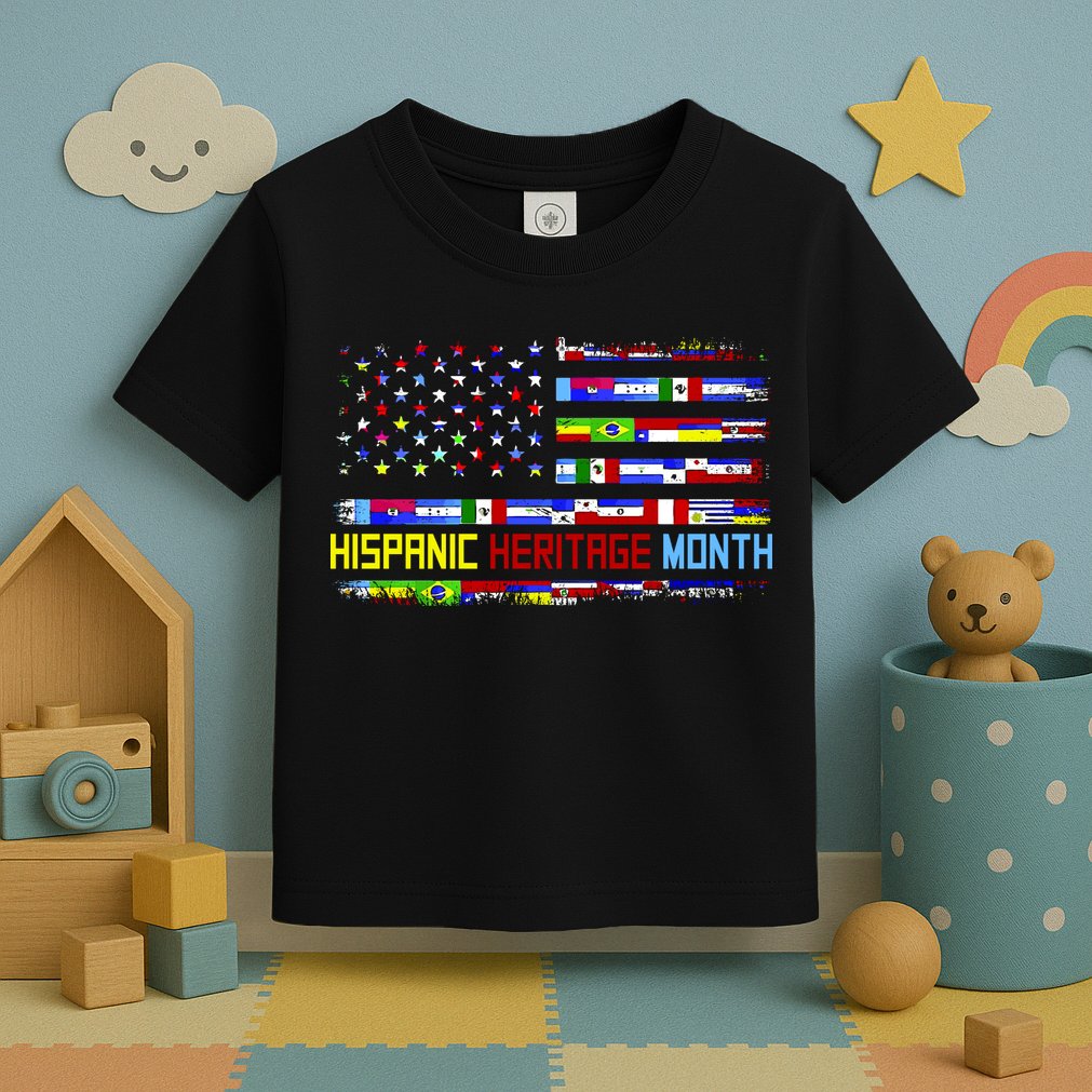 National Hispanic Heritage Month Front And Back Toddler T-Shirt