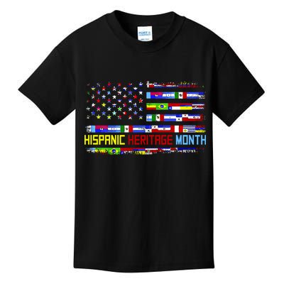 National Hispanic Heritage Month Front And Back Kids T-Shirt