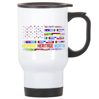 National Hispanic Heritage Month Front And Back Stainless Steel Travel Mug