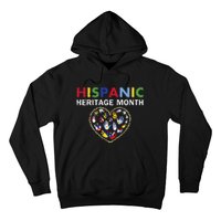 National Hispanic Heritage Month Countries Leopard Heart Hoodie