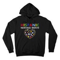 National Hispanic Heritage Month Countries Leopard Heart Tall Hoodie