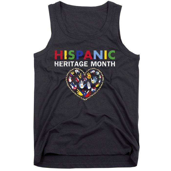 National Hispanic Heritage Month Countries Leopard Heart Tank Top