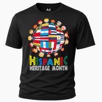 National Hispanic Heritage Month Children Latin Flags Gift Cooling Performance Crew T-Shirt