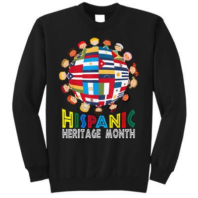 National Hispanic Heritage Month Children Latin Flags Gift Sweatshirt