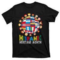 National Hispanic Heritage Month Children Latin Flags Gift T-Shirt