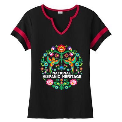 National Hispanic Heritage Month Ladies Halftime Notch Neck Tee