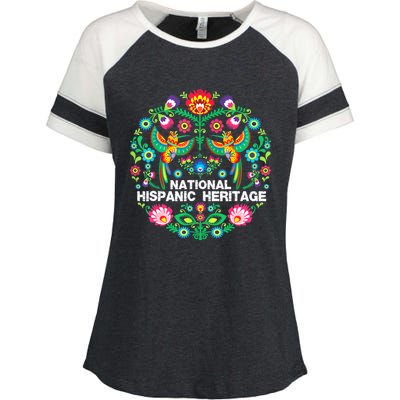 National Hispanic Heritage Month Enza Ladies Jersey Colorblock Tee