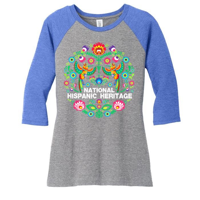 National Hispanic Heritage Month Women's Tri-Blend 3/4-Sleeve Raglan Shirt