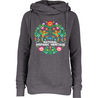 National Hispanic Heritage Month Womens Funnel Neck Pullover Hood