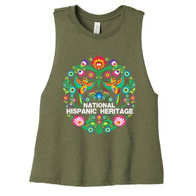 National Hispanic Heritage Month Women's Racerback Cropped Tank