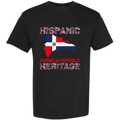 National Hispanic Heritage Month Dominican Republic Flag Garment-Dyed Heavyweight T-Shirt