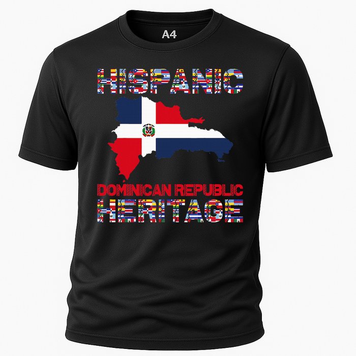 National Hispanic Heritage Month Dominican Republic Flag Cooling Performance Crew T-Shirt