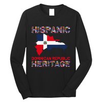 National Hispanic Heritage Month Dominican Republic Flag Long Sleeve Shirt