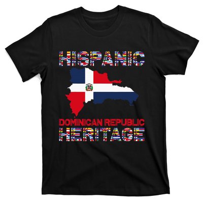 National Hispanic Heritage Month Dominican Republic Flag T-Shirt