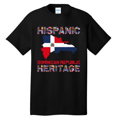 National Hispanic Heritage Month Dominican Republic Flag Tall T-Shirt