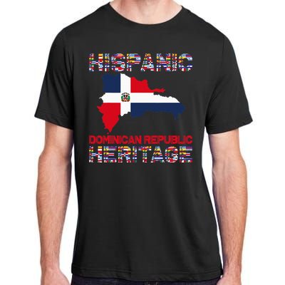 National Hispanic Heritage Month Dominican Republic Flag Adult ChromaSoft Performance T-Shirt