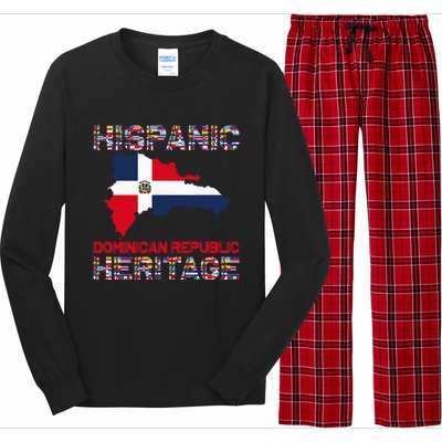 National Hispanic Heritage Month Dominican Republic Flag Long Sleeve Pajama Set