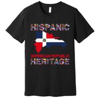 National Hispanic Heritage Month Dominican Republic Flag Premium T-Shirt