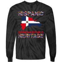 National Hispanic Heritage Month Dominican Republic Flag Tie-Dye Long Sleeve Shirt