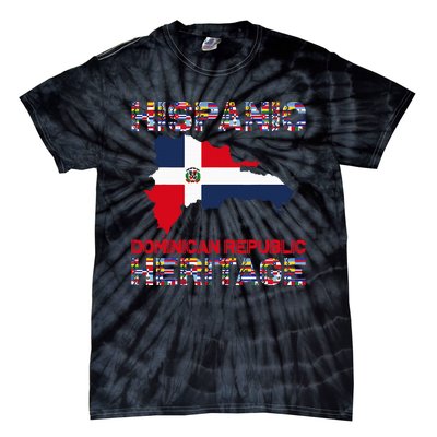 National Hispanic Heritage Month Dominican Republic Flag Tie-Dye T-Shirt