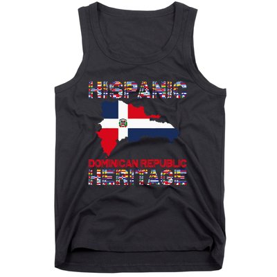 National Hispanic Heritage Month Dominican Republic Flag Tank Top