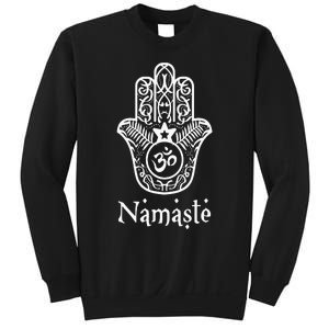 Namaste Hand Hamsa Yoga Hinduism Vedas Ohm Sweatshirt